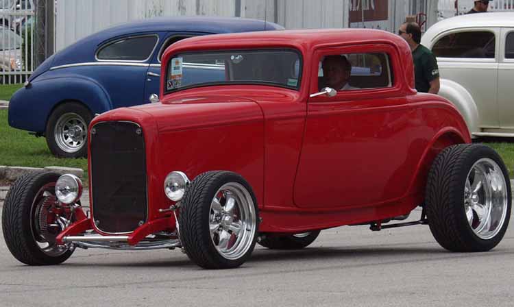 32 Ford Hiboy Chopped 3W Coupe