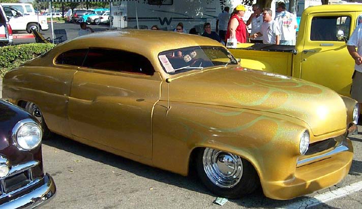 49 Mercury Chopped 2dr Sedan Leadsled